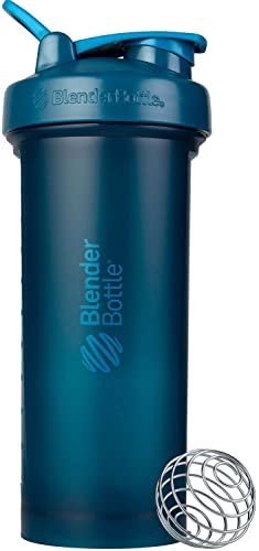 BlenderBottle Classic V2 Shaker Flasche für Proteinshakes und Pre-Workout, 1,3 Liter, Ocean Blue