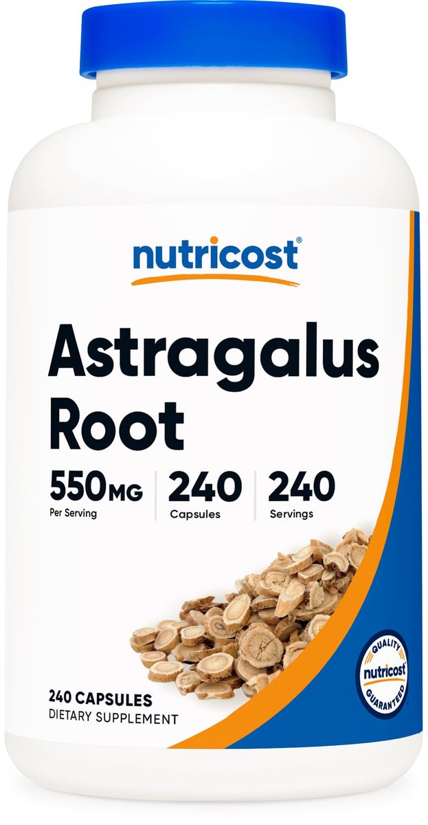 Nutricost Astragalus Kapseln 550mg, 240 vegetarische Kapseln - Non-GMO und glutenfrei