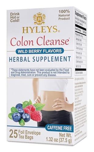 Hyleys Tea Colon Cleanse Wild Berries – 25 Beutel, Detox-Tee für die Darmreinigung