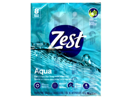 Zest Aqua Pure Reinigungsseife 20% mehr Feuchtigkeit 8 Stück (2er-Pack)