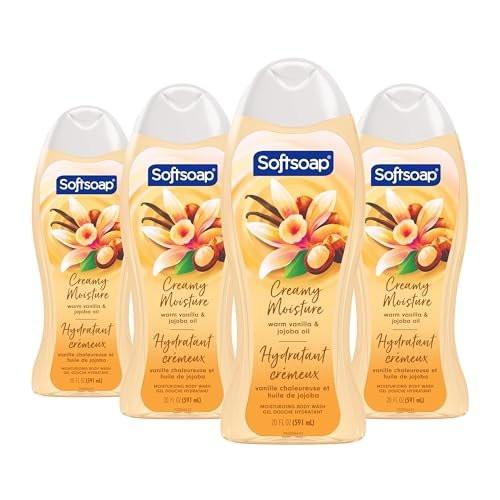 Softsoap Feuchtigkeitsspendendes Duschgel Vanille & Jojobaöl, 4 x 591 ml
