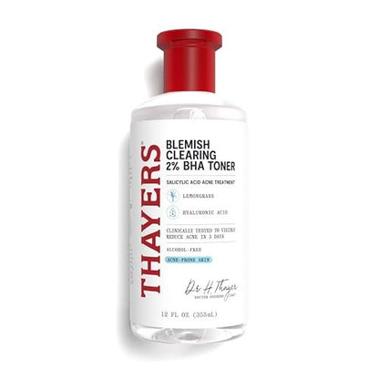Thayers Blemish Clearing Salicylic Acid Toner – Aknebehandlung Gesichtswasser mit 2% Salicylsäure, beruhigend und nicht austrocknend, 355 ml