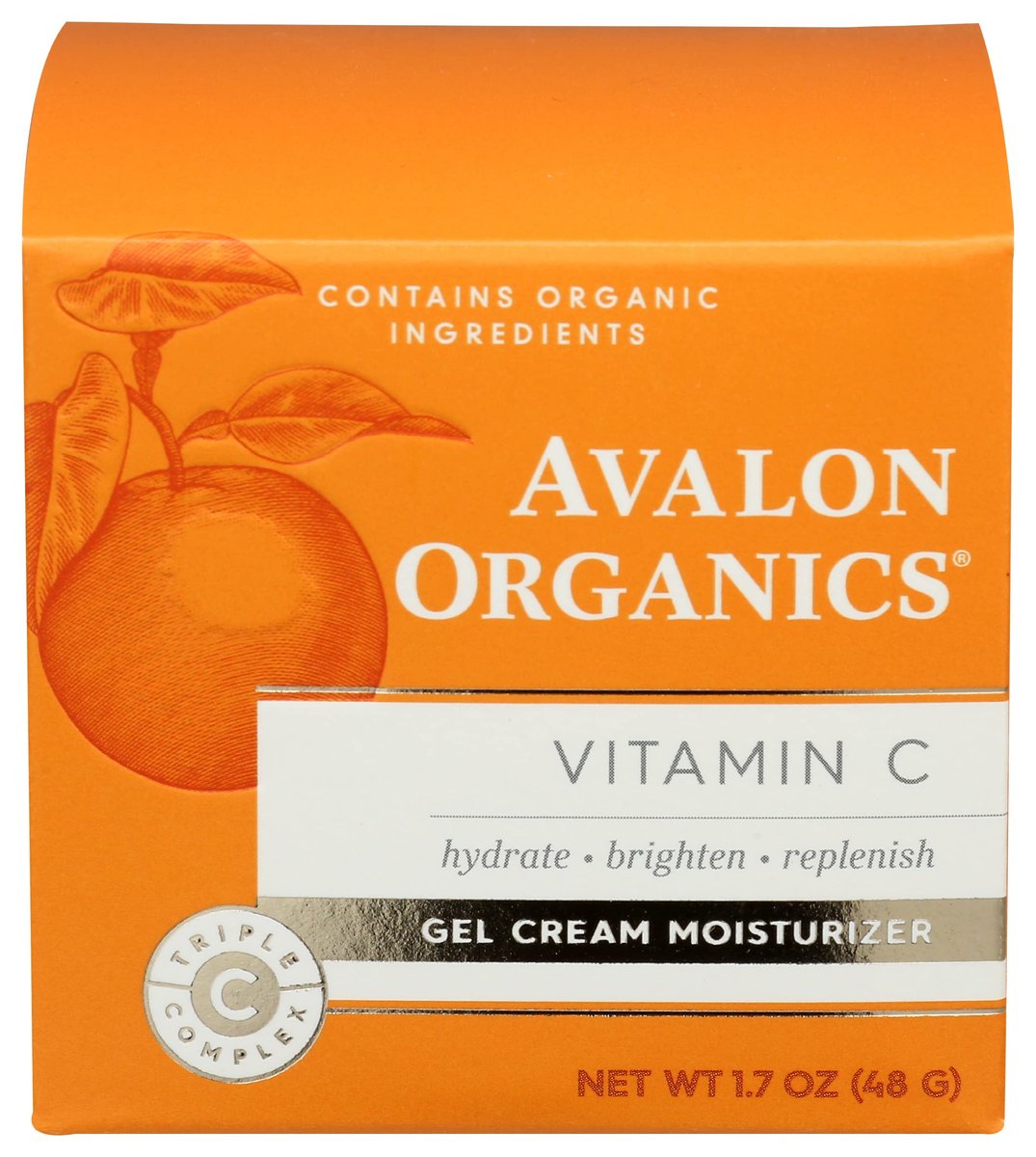 Avalon Organics Gel Creme Feuchtigkeitscreme mit Vitamin C, 48 ml