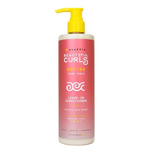 Alaffia Beautiful Curls Leave-in Conditioner für enge Locken – Sheabutter, Vitamin E & Kokosöl – 355 ml