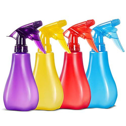 8 oz leere Plastiksprühflaschen mit verstellbarer Düse – Langlebiger Trigger-Sprüher mit Nebel- und Strahlmodus – Nachfüllbarer Sprüher für Haarstyling, Pflanzenbewässerung, Haustierpflege – 4er-Pack