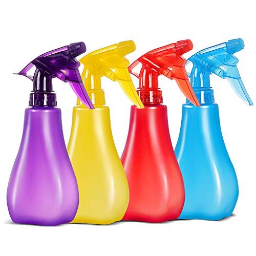 8 oz leere Plastiksprühflaschen mit verstellbarer Düse – Langlebiger Trigger-Sprüher mit Nebel- und Strahlmodus – Nachfüllbarer Sprüher für Haarstyling, Pflanzenbewässerung, Haustierpflege – 4er-Pack