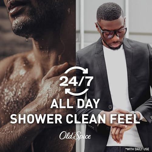 Old Spice Herrenduschgel 3X Defense, 24/7 Duschfrische mit langanhaltendem Duft, Red Collection, Swagger mit Zedernholzduft, 16 oz (4er-Pack)