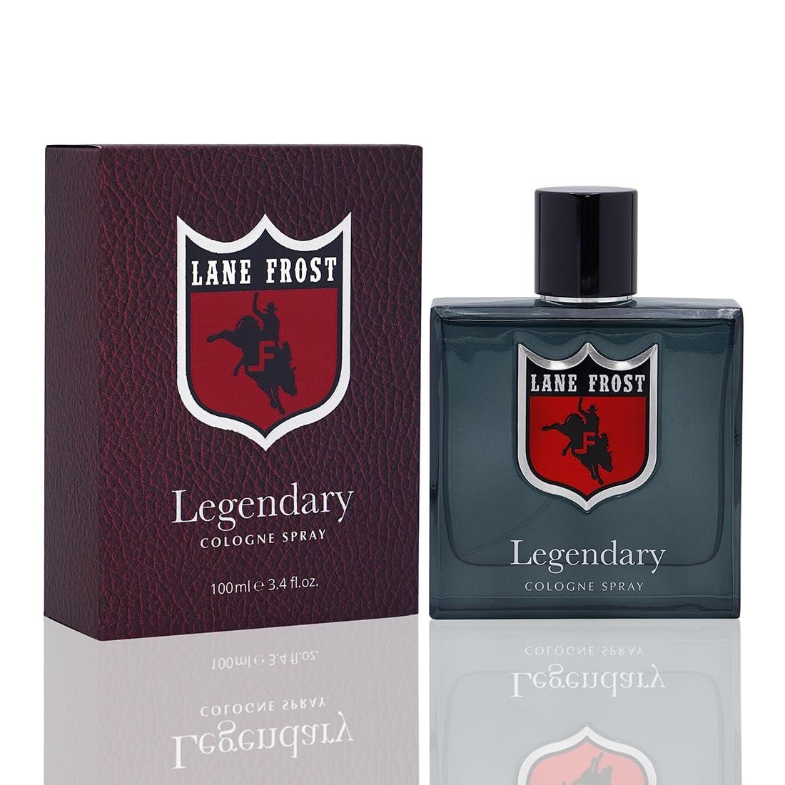 Lane Frost Legendary Cologne für Männer - Original Western Duft für den authentischen Cowboy - Holziger und maskuliner Duftspray - Lang anhaltendes männliches Eau de Cologne mit Zedernholz- und Moschusnoten