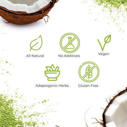 Dr. Zisman ZT Slimming - Matcha-Coconut Kräutertee-Mischung mit Sennesblättern - Antioxidative Wirkung - 28-Tage-Wohlbefinden (28 Teebeutel)