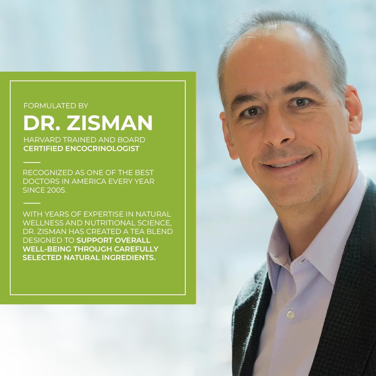 Dr. Zisman ZT Slimming - Matcha-Coconut Kräutertee-Mischung mit Sennesblättern - Antioxidative Wirkung - 28-Tage-Wohlbefinden (28 Teebeutel)