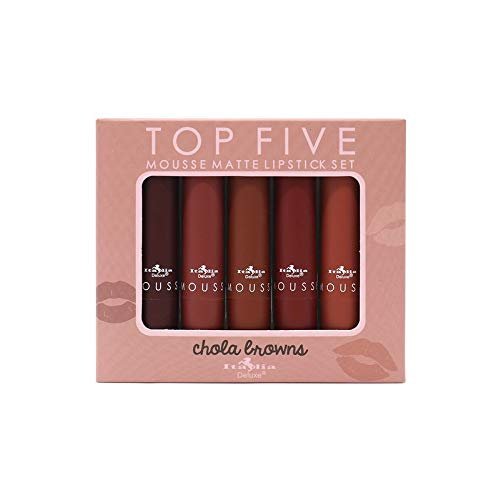 Italia Deluxe Top Five Mousse Matt Lippenstift Set Chola Browns