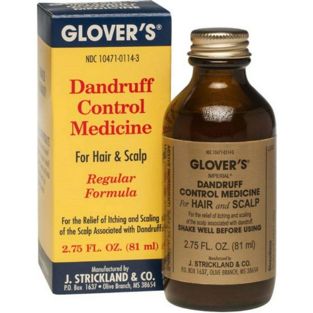 Glover's Dandruff Control Medicine Regular Formula 2,75 oz – Wirksame Schuppenbekämpfung