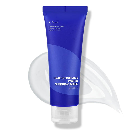 ISNTREE Hyaluronic Acid Water Sleeping Mask 100ml – Feuchtigkeitsspendende Geltextur für die Nachtpflege, verleiht strahlenden Glanz