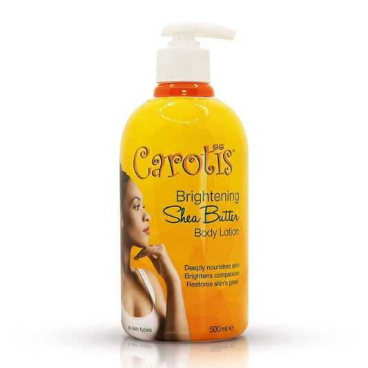 CAROTÏS Hautaufhellende Körperlotion – 500 ml – Hilft bei dunklen Flecken, mit Sheabutter, Arbutin-Komplex und Vitamin A