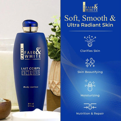 FAIR & WHITE Lait Corps Exclusive Whitenizer Body Lotion - 500 ml - Aufhellende Körperlotion