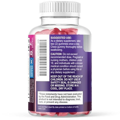 Multivitamin Gummis für Erwachsene – Tägliche Multivitamin-Gummis mit Vitamin A, C, D, B12 für Frauen & Männer, Immununterstützung – 120 Gummis