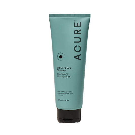 Acure Ultra Hydrating Shampoo – Feuchtigkeitsspendendes Shampoo für Frauen und Männer, pflegt und macht feines, trockenes, geschädigtes und coloriertes Haar geschmeidig mit Arganöl, vegan, parabenfrei, sulfatfrei – 237 ml