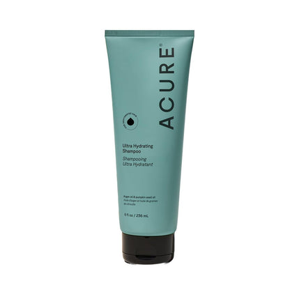 Acure Ultra Hydrating Shampoo – Feuchtigkeitsspendendes Shampoo für Frauen und Männer, pflegt und macht feines, trockenes, geschädigtes und coloriertes Haar geschmeidig mit Arganöl, vegan, parabenfrei, sulfatfrei – 237 ml