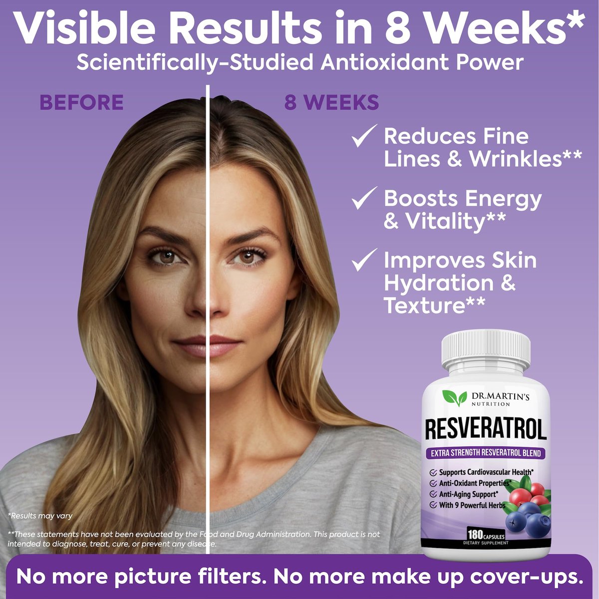 Extra Starkes Resveratrol 1568 mg – 180 Kapseln – 3 Monate Vorrat | Antioxidans Nahrungsergänzungsmittel | Natürliche Trans-Resveratrol-Pillen | Für Anti-Aging, Herzgesundheit, Immunsystem & Gehirnfunktion