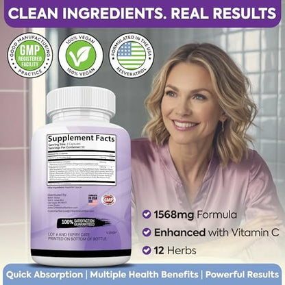 Extra Starkes Resveratrol 1568 mg – 180 Kapseln – 3 Monate Vorrat | Antioxidans Nahrungsergänzungsmittel | Natürliche Trans-Resveratrol-Pillen | Für Anti-Aging, Herzgesundheit, Immunsystem & Gehirnfunktion