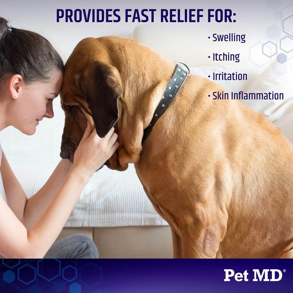 Pet MD Hydrocortison-Spray für Hunde, Katzen und Pferde – Juckreizlinderung & Hot-Spot-Behandlung bei trockener, juckender Haut, Allergien und Dermatitis – Reduziert oberflächliche Entzündungen – 118 ml