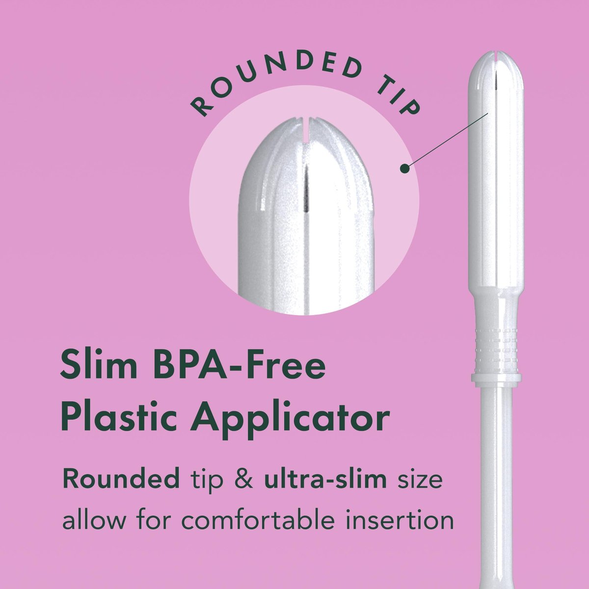 Rael Tampons mit schlankem Applikator und Bio-Baumwollkern, Multipack, reguläre und super Saugfähigkeit, BPA-frei, Leak Locker Technologie, unparfümiert, chlorfrei (40 Stück, Bundle)