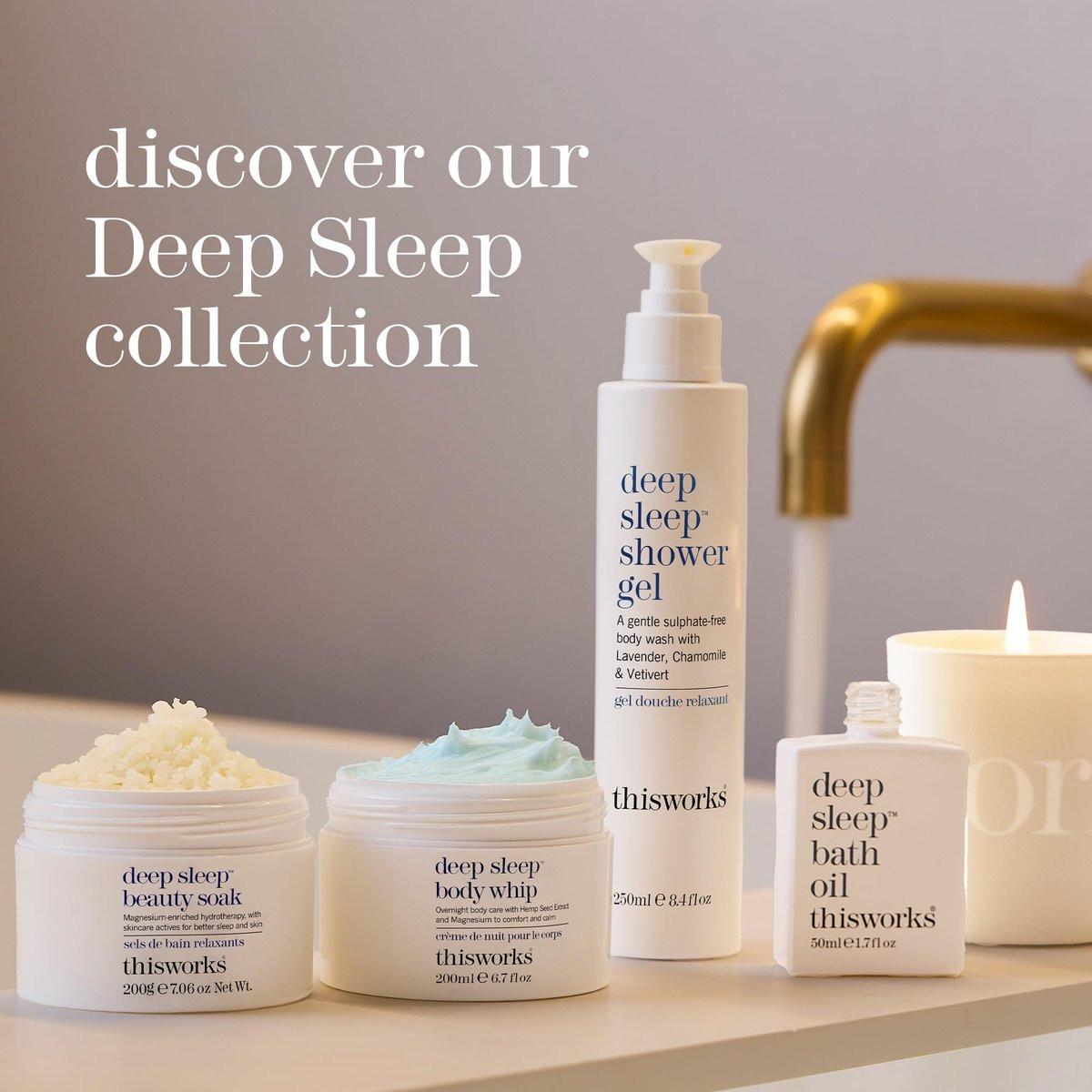 THISWORKS Deep Sleep Body Cocoon – Feuchtigkeitsspendende Körperlotion mit Lavendel, Kamille & Vetiver – Beruhigende Nachtpflege für trockene Haut, fördert Entspannung & besseren Schlaf – 100 ml
