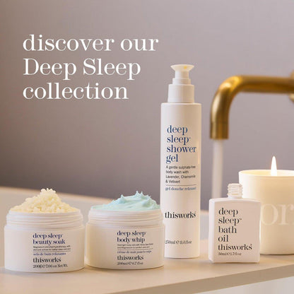 THISWORKS Deep Sleep Body Cocoon – Feuchtigkeitsspendende Körperlotion mit Lavendel, Kamille & Vetiver – Beruhigende Nachtpflege für trockene Haut, fördert Entspannung & besseren Schlaf – 100 ml