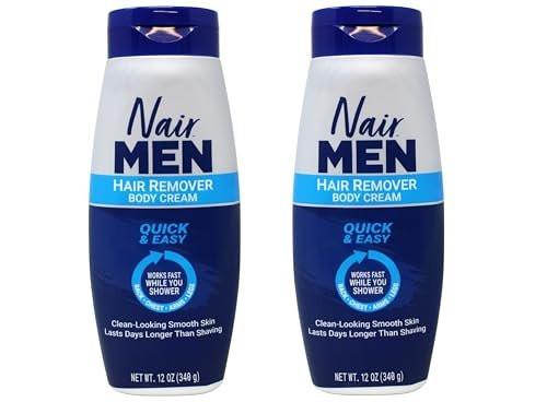 Nair Haarentfernungscreme für Männer, Körpercreme, 12 oz (2er-Pack)