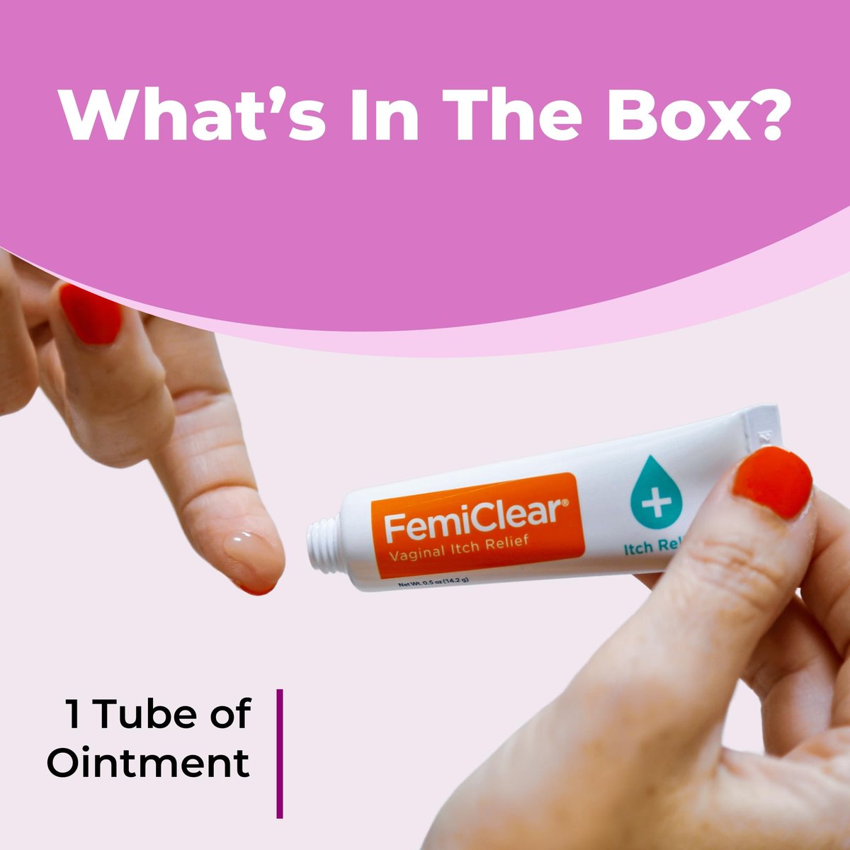 FemiClear Vaginale Juckreizlinderung – Schnelle Linderung bei äußerem Juckreiz – Hergestellt mit natürlichen & Bio-Inhaltsstoffen – 0,5 oz Tube