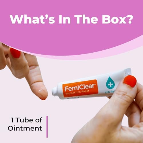 FemiClear Vaginale Juckreizlinderung – Schnelle Linderung bei äußerem Juckreiz – Hergestellt mit natürlichen & Bio-Inhaltsstoffen – 0,5 oz Tube