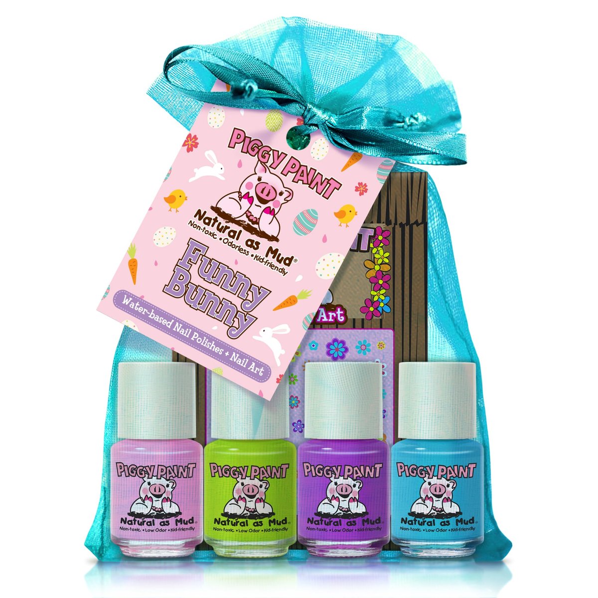 PIGGY PAINT 100% Ungiftiger Nagellack für Mädchen – Sicher, Chemiefrei, Geruchsarm für Kinder, Funny Bunny
