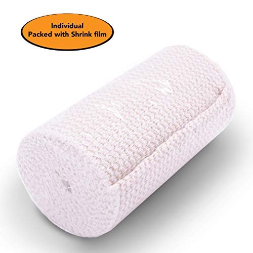 Hospora Dicke Latexfreie Kompressions-Baumwoll-Elastikbinde (15 cm, 5 Rollen)