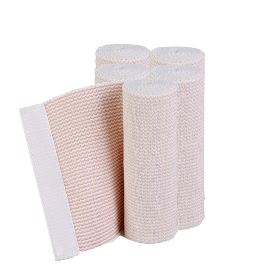 Hospora Dicke Latexfreie Kompressions-Baumwoll-Elastikbinde (15 cm, 5 Rollen)