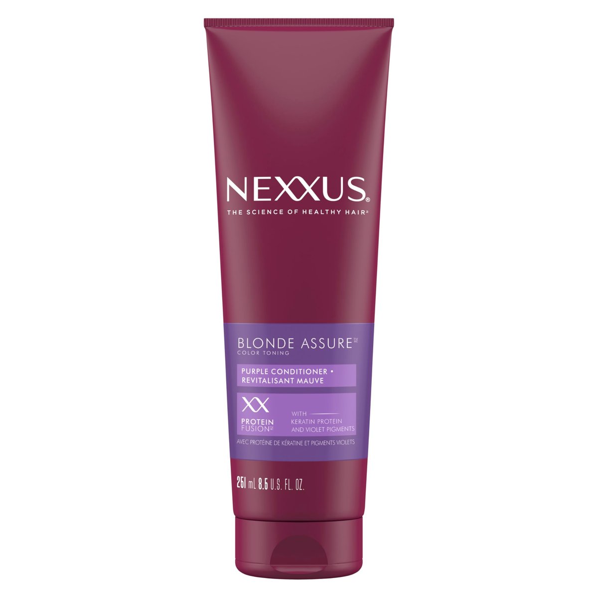 Nexxus Haarfarbe Blonde Assure Lila Conditioner mit Keratin für blondes und gebleichtes Haar, 8,5 oz