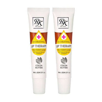 Ruby Kisses Hydrating Lip Therapy Treatment Gloss – Kakaobutter (2er-Pack)