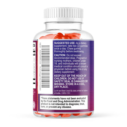 Hello Lovely! Kollagen-Gummibärchen für Haarwachstum - 2500 mcg D-Biotin pro Portion - Hydrolysierte Kollagenpeptide Typ I, III - Vitamin C & Zink - Unterstützung für Haut, Nägel & Gelenke für Frauen & Männer - Beerengeschmack, 60 Gummibärchen