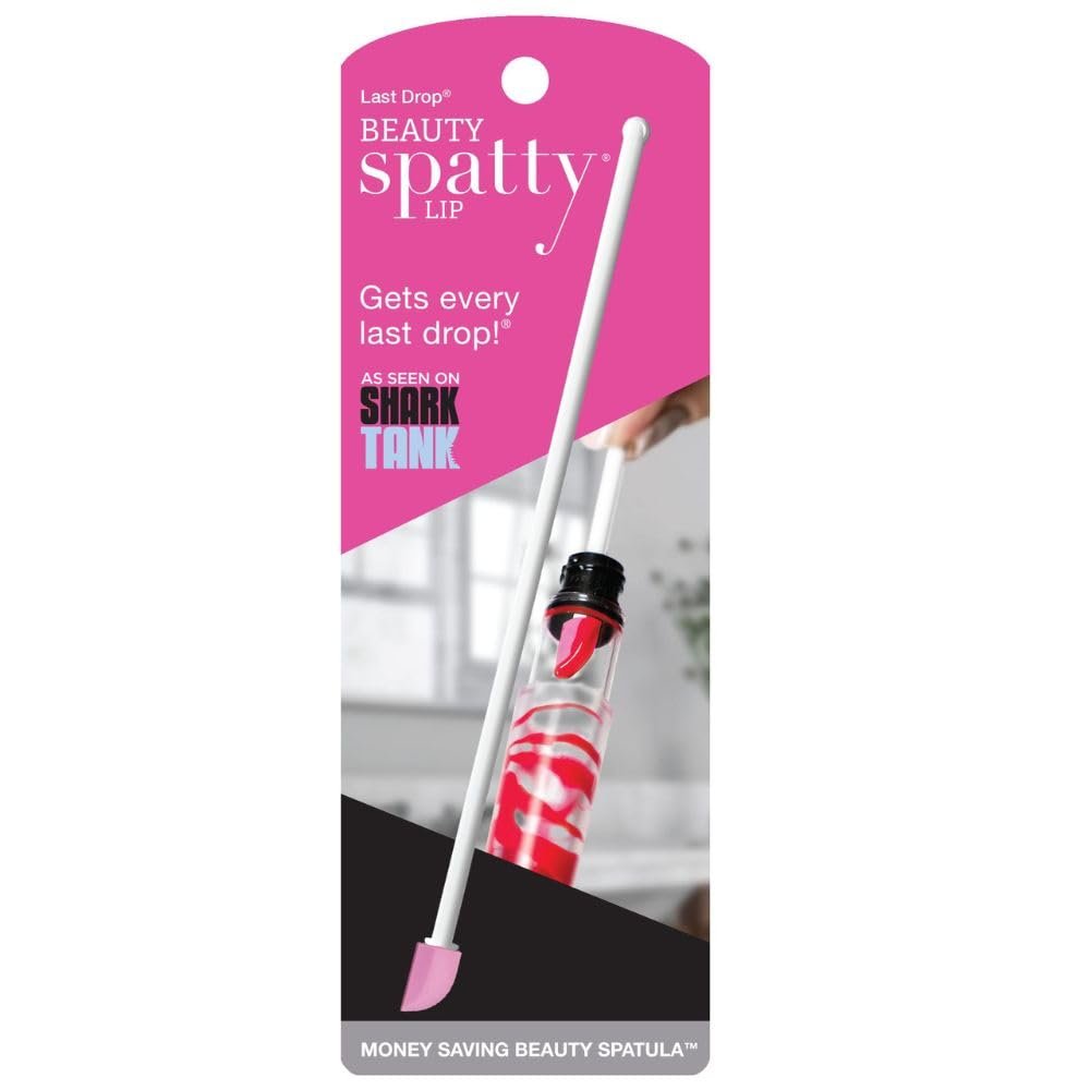 Spatty Daddy Lip Gloss Tiny Beauty Spatula (15 cm, Pink) – Mini Makeup-Tool aus dem Shark Tank, ideal als Geschenk für Frauen und Teenager