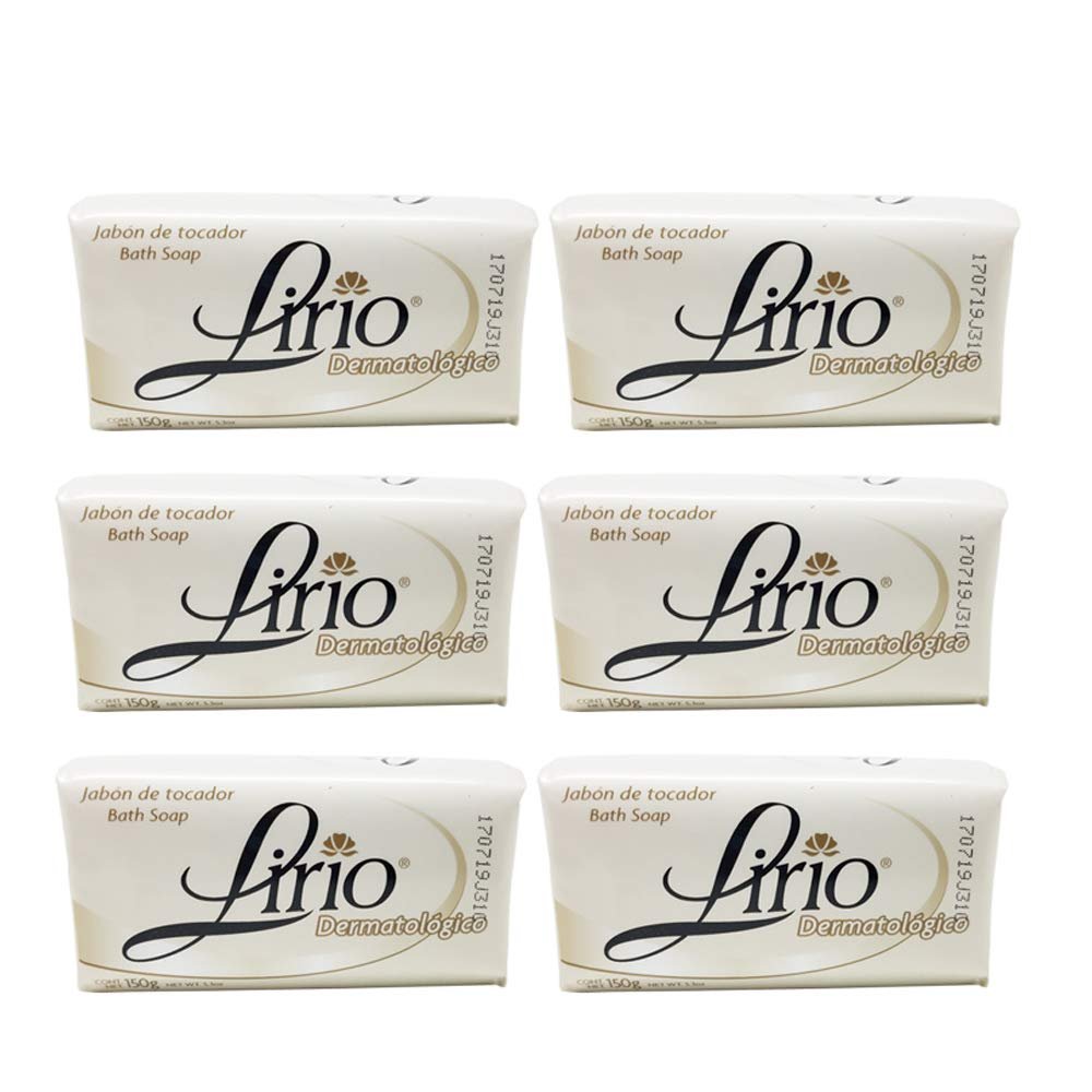 Lirio Dermatologische Seife – Glycerin-angereicherte antibakterielle Seife für den täglichen Gebrauch, geeignet für alle Hauttypen, 5,3 Unzen, 6er-Pack