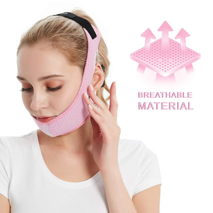 Anti-Schnarch-Kinnriemen für CPAP-Anwender (Pink)