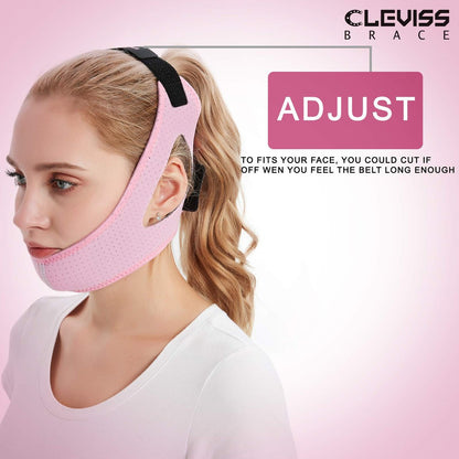 Anti-Schnarch-Kinnriemen für CPAP-Anwender (Pink)