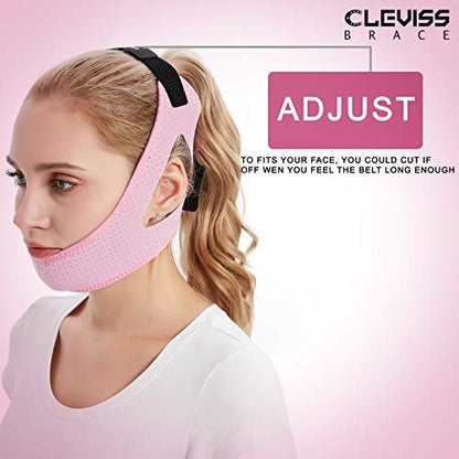 Anti-Schnarch-Kinnriemen für CPAP-Anwender (Pink)