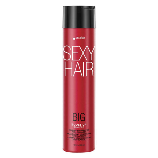SexyHair Big Boost Up Volumizing Shampoo mit Kollagen, 10,1 oz – 20 % mehr Volumen, SLS- und SLES-sulfatfrei, für alle Haartypen