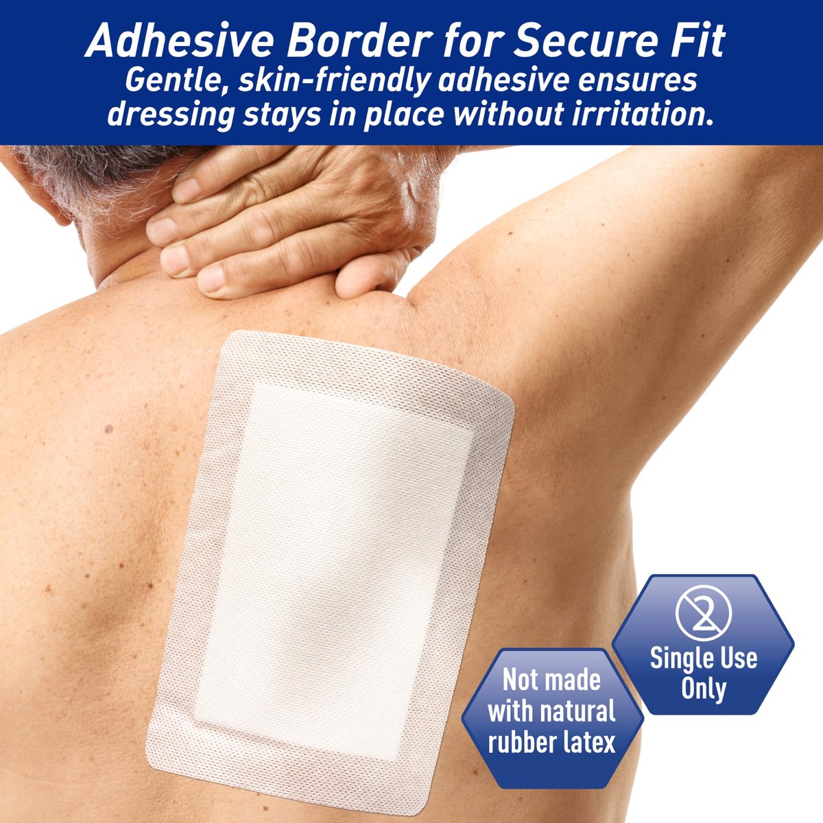 MED PRIDE Haftverband sterile Wundauflage, große Gaze-Pads, saugfähig, atmungsaktiv, latexfrei, einzeln verpackt (15 x 20 cm)