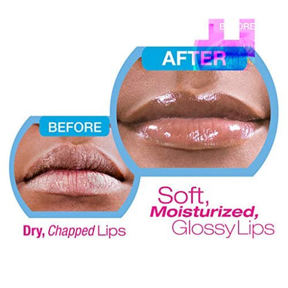 Ruby Kisses Hydrating Lip Oil Clear RLO01 – Feuchtigkeitsspendendes Lippenöl mit Kakaobutter und Hanfsamenöl (3er Set)