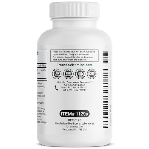 Bronson Zinc Triple Play 30 mg – Dreifache Immununterstützung mit Zinkacetat, Picolinat & Orotat – 100 vegane Kapseln
