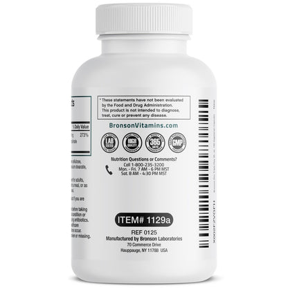Bronson Zinc Triple Play 30 mg – Dreifache Immununterstützung mit Zinkacetat, Picolinat & Orotat – 100 vegane Kapseln