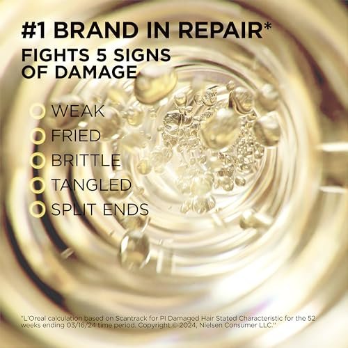 L'Oreal Paris Elvive Total Repair 5 Reparierendes Shampoo und Conditioner für geschädigtes Haar, 28 Unzen (2er-Pack)