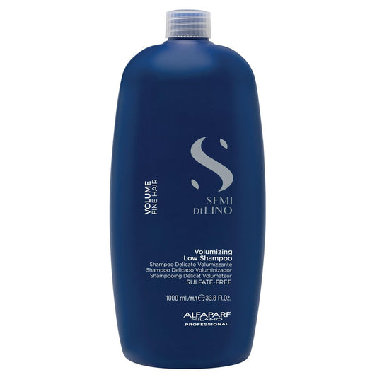ALFAPARF MILANO Semi Di Lino Volume Shampoo für feines Haar – Sulfatfreies Volumenshampoo für mehr Fülle, Dicke und Geschmeidigkeit – Anti-Frizz – Profi-Qualität – 1 Liter