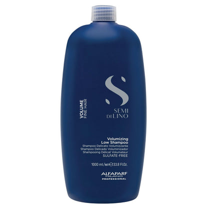 ALFAPARF MILANO Semi Di Lino Volume Shampoo für feines Haar – Sulfatfreies Volumenshampoo für mehr Fülle, Dicke und Geschmeidigkeit – Anti-Frizz – Profi-Qualität – 1 Liter